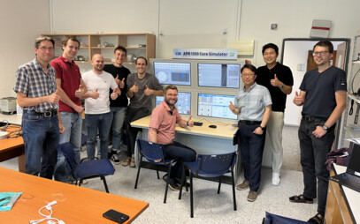 We have acquired a new nuclear reactor simulator APR1000 from Korean partners
