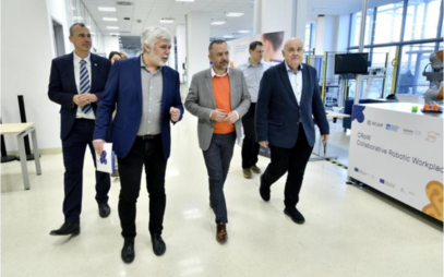 At the CIIRC CTU, Minister Marek Ženíšek got acquainted with trends in AI, robotics, and Industry 4.0