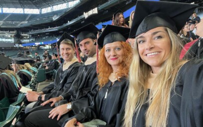 MBA students at the Graduation Ceremony in Seattle