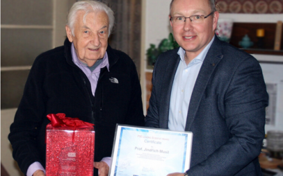 Jindřich Musil receives an international award in plasma surface engineering